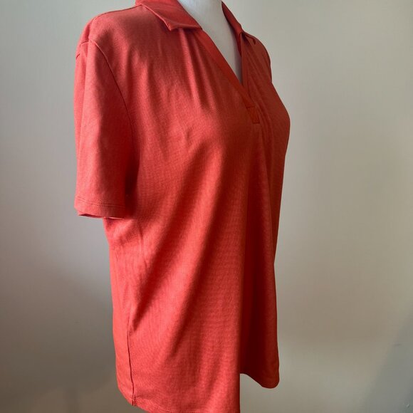 Cutter & Buck XL DryTec Orange Polo - Moisture Wicking Golf/Sports Shirt Sz XL - Picture 3 of 9